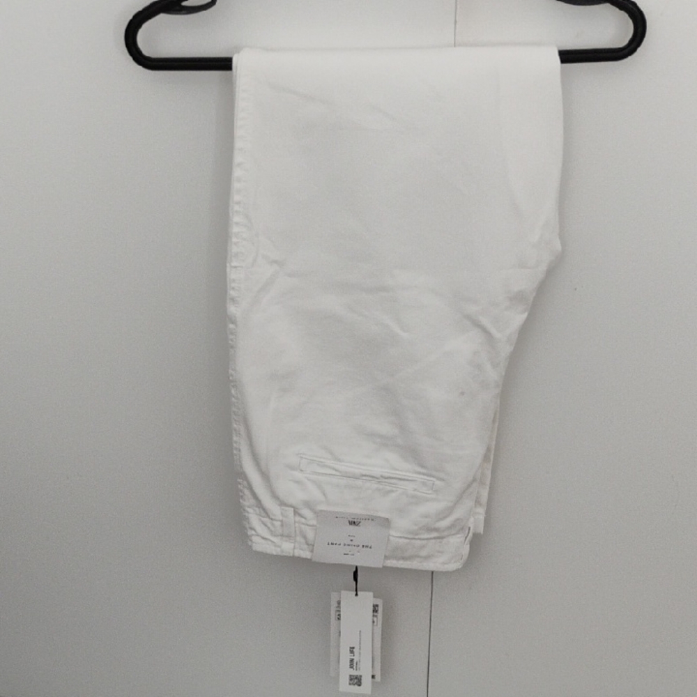 Zara White Straight Leg Jeans